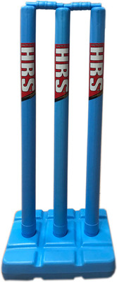 

HRS Plastic Cricket Stump Set (3 plastic stumps with stand and 2 bails) - Blue Cricket Kit(Blue)