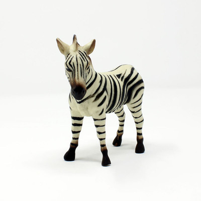 

Tootpado Zebra Animal Toy Figure 4.5 Inch - (1TNG54) - Big Realistically Detailed(White)