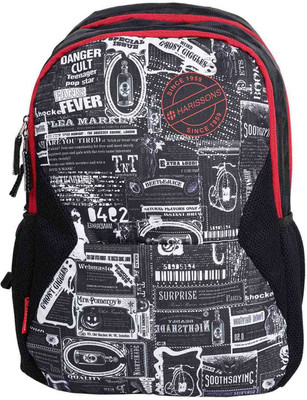 

Harissons Herald 22 L Backpack(Black, Red)