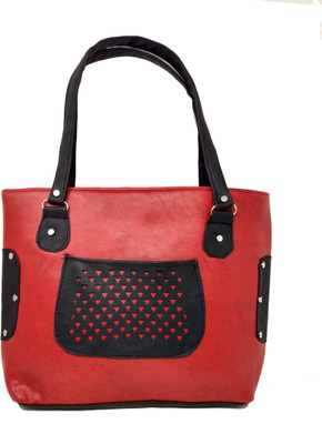 

SM Shopper Women Casual, Formal, Evening/Party Leatherette Bag/Red-Black Shoulder Bag(Black, Red, 5 L)