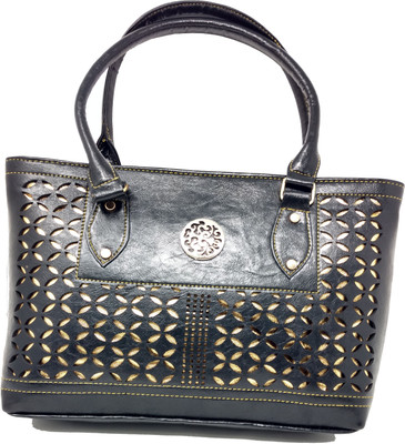 

SM Shopper Women Casual, Formal, Evening/Party Leatherette Bag/Black /Golden Shoulder Bag(Black, 5 L)