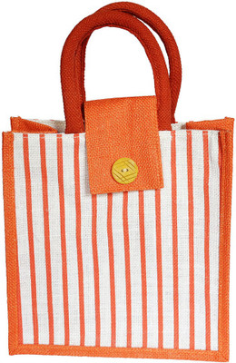 

IMPRESSIONS FOREVER ORANGE JUTE LUNCH BAG Lunch Bag(Orange, 4 L)