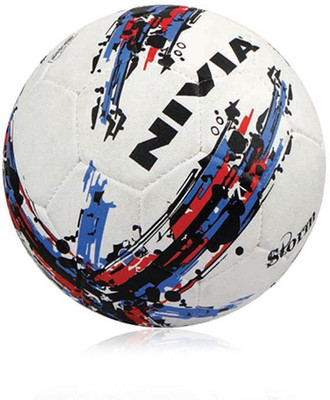 

Nivia Storm Rubbed Molded Football - Size: 5(Pack of 1, White)
