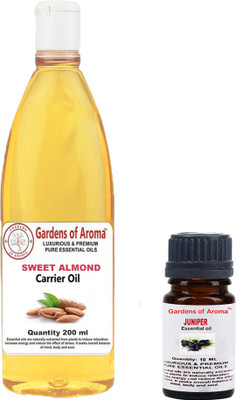 

Gardens Of Aroma Juniper Essential Oil And Sweet Almond Carrier Oil(210 ml)