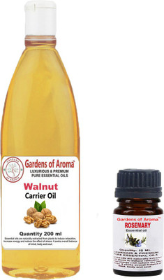 

Gardens Of Aroma Rosemarry Essential Oil And Walnut Carrier Oil(210 ml)