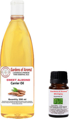 

Gardens Of Aroma Bhringraj Essential Oil And Sweet Almond Carrier Oil(210 ml)