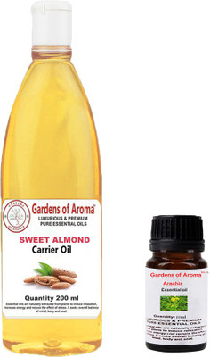 

Gardens Of Aroma Arachis Essential Oil And Sweet Almond Carrier Oil(210 ml)