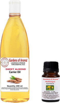 

Gardens Of Aroma Malkangni Essential Oil And Sweet Almond Carrier Oil(210 ml)