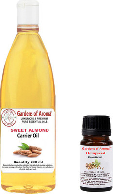 

Gardens Of Aroma Hempseed Essential Oil And Sweet Almond Carrier Oil(210 ml)