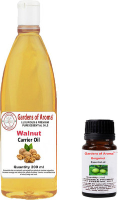

Gardens Of Aroma Bergamot Essential Oil And Walnut Carrier Oil(210 ml)