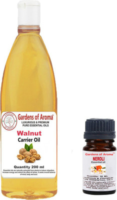 

Gardens Of Aroma Neroli Essential Oil And Walnut Carrier Oil(210 ml)