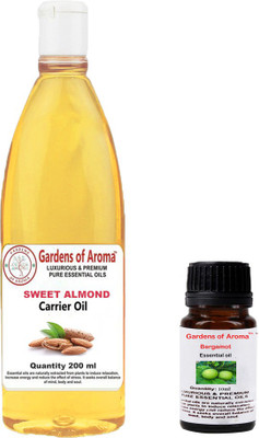 

Gardens Of Aroma Bergamot Essential Oil And Sweet Almond Carrier Oil(210 ml)