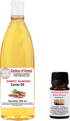 

Gardens Of Aroma Bitter Almond Essential Oil And Sweet Almond Carrier Oil(210 ml)