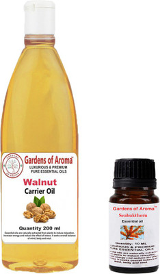 

Gardens Of Aroma Seabukthorn Essential Oil And Walnut Carrier Oil(210 ml)