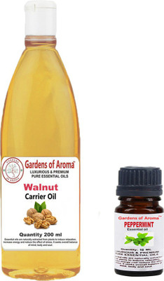 

Gardens Of Aroma Peppermint Essential Oil And Walnut Carrier Oil(210 ml)