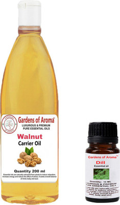 

Gardens Of Aroma Dill Essential Oil And Walnut Carrier Oil(210 ml)
