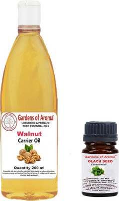 

Gardens Of Aroma Blackseed Essential Oil And Walnut Carrier Oil(210 ml)