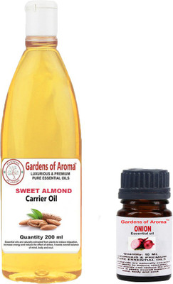 

Gardens Of Aroma Onion Essential Oil And Sweet Almond Carrier Oil(210 ml)