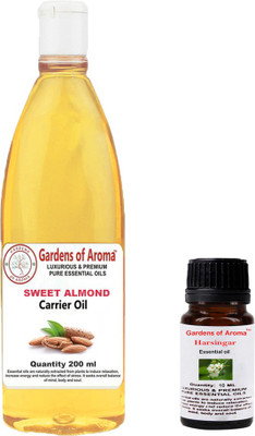 

Gardens Of Aroma Harsingar Essential Oil And Sweet Almond Carrier Oil(210 ml)