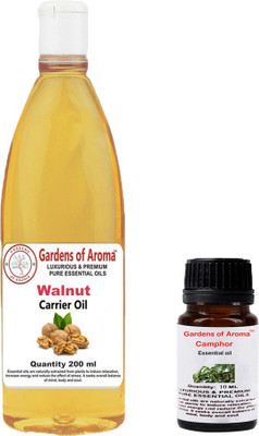 

Gardens Of Aroma Camphor Essential Oil And Walnut Carrier Oil(210 ml)