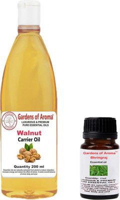 

Gardens Of Aroma Bhringraj Essential Oil And Walnut Carrier Oil(210 ml)