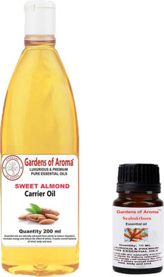 

Gardens Of Aroma Seabukthorn Essential Oil And Sweet ALmond Carrier Oil(210 ml)