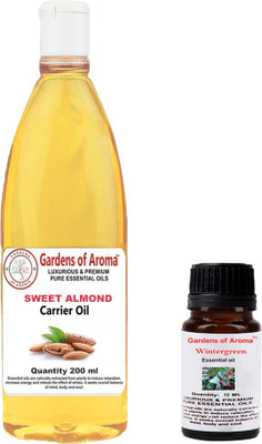 

Gardens Of Aroma Wintergreen Essential And Sweet Almond Carrier Oil(210 ml)