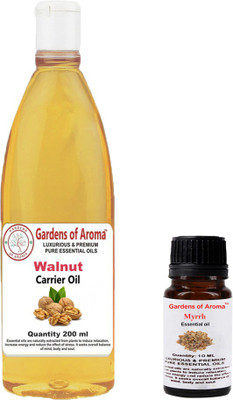 

Gardens Of Aroma Myrrh Essential Oil And Walnut Carrier Oil(210 ml)