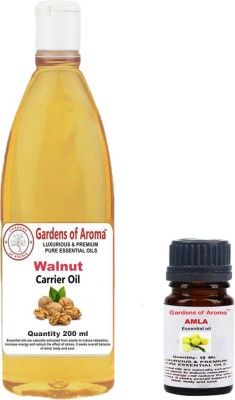 

Gardens Of Aroma Amla Essential Oil And Walnut Carrier Oil(210 ml)