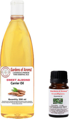 

Gardens Of Aroma Gandhpura Essential Oil And Sweet Almond carrier Oil(210 ml)