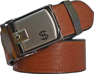 

Sun Shopping Men Formal Tan Synthetic Belt