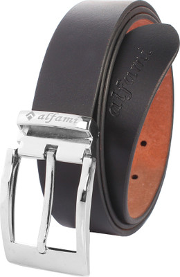

Alfami Men Casual, Formal Black Genuine Leather Belt, Smooth black