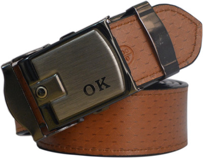

Sun Shopping Men Formal Tan Synthetic Belt