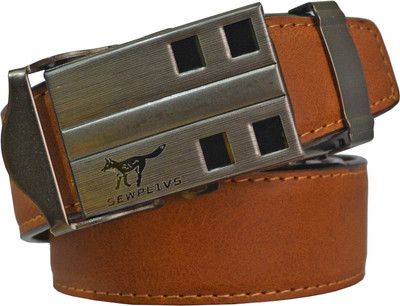 

Sun Shopping Men Formal Tan Synthetic Belt