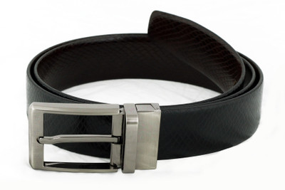 

LEX TAVIS Men Formal, Evening, Party, Casual Black, Brown Genuine Leather Reversible Belt