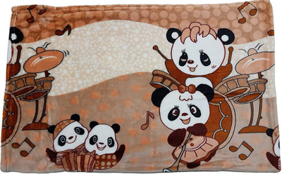 

GoodStart Cartoon  Crib Baby Blanket(Polyester, Brown