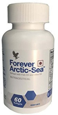 

Forever Arctic-Sea Super Salmon Omega-3 Natural Fish Calamari Oils With Olive Oil - 60 Soft Gels (NEW PACKING)(60 g)