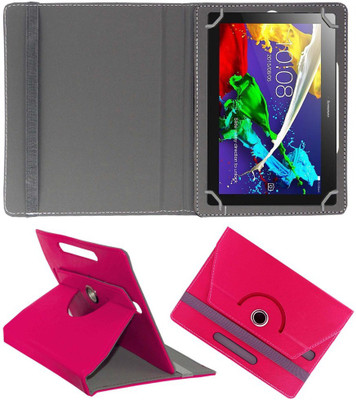 ACM Book Cover for Lenovo Tab 2 A10-70 Rotating Case(Pink, Pack of: 1)