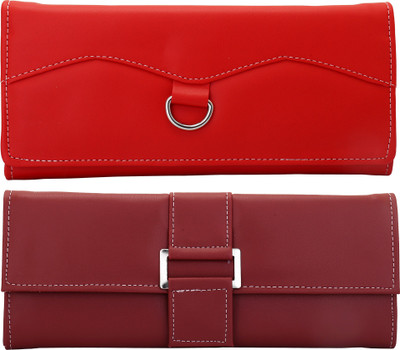 

Lady bar Casual Maroon, Red Clutch