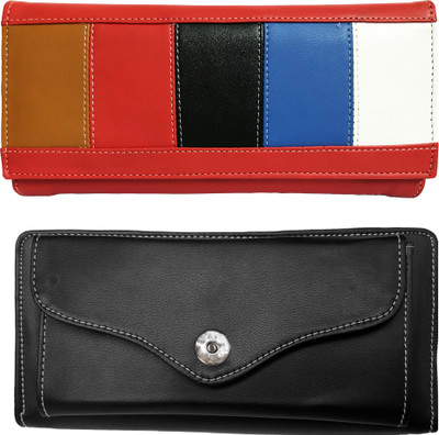 

Lady bar Casual Black, Red Clutch