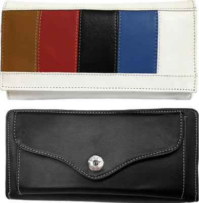 

Lady bar Casual Black, White Clutch