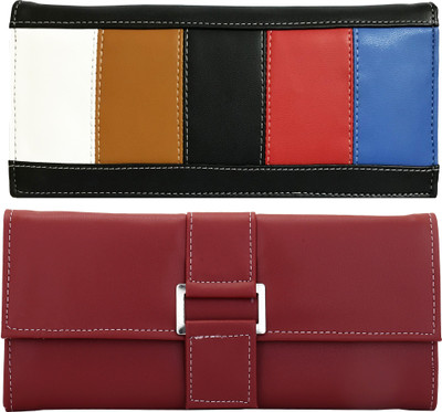 

Lady bar Casual Maroon, Black Clutch, Black;maroon