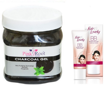 

Fair & Lovely BB Instant Fair Look Make-Up Finish, Pink Root Charcoal Gel 500ml(Set of 2)