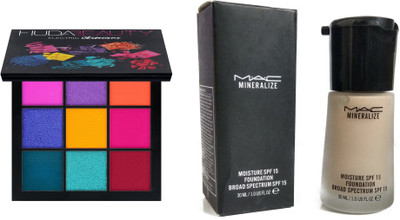 

Huda Beauty Electric obsession + MAC & Gitts Mineralize Foundation(Set of 2)