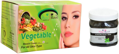

Pink Root Vegetable Bleach 250g, Charcoal Gel 500ml(Set of 2)