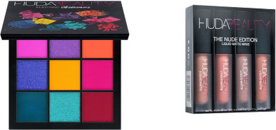 

Huda Beauty ELECTRIC OBSESSION + NUDE MINIS(X4)(Set of 2)