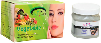 

Pink Root Vegetable Bleach 250g, Charcoal Mask 500ml(Set of 2)