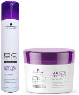 

Schwarzkopf BC Bonacure Smooth Perfect Shampoo (250ml) + Hair Mask (200ml) (Pack of 2)(Set of 2)