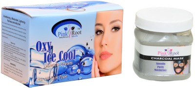 

Pink Root Oxy Ice Cool Bleach 250g, Charcoal Mask 500ml(Set of 2)