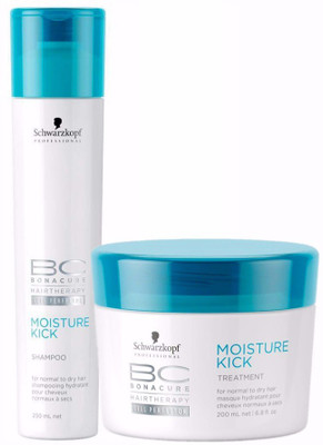 

Schwarzkopf BC Bonacure Moisture Kick Shampoo (250ml) + Hair Mask (200ml) (Pack of 2)(Set of 2)